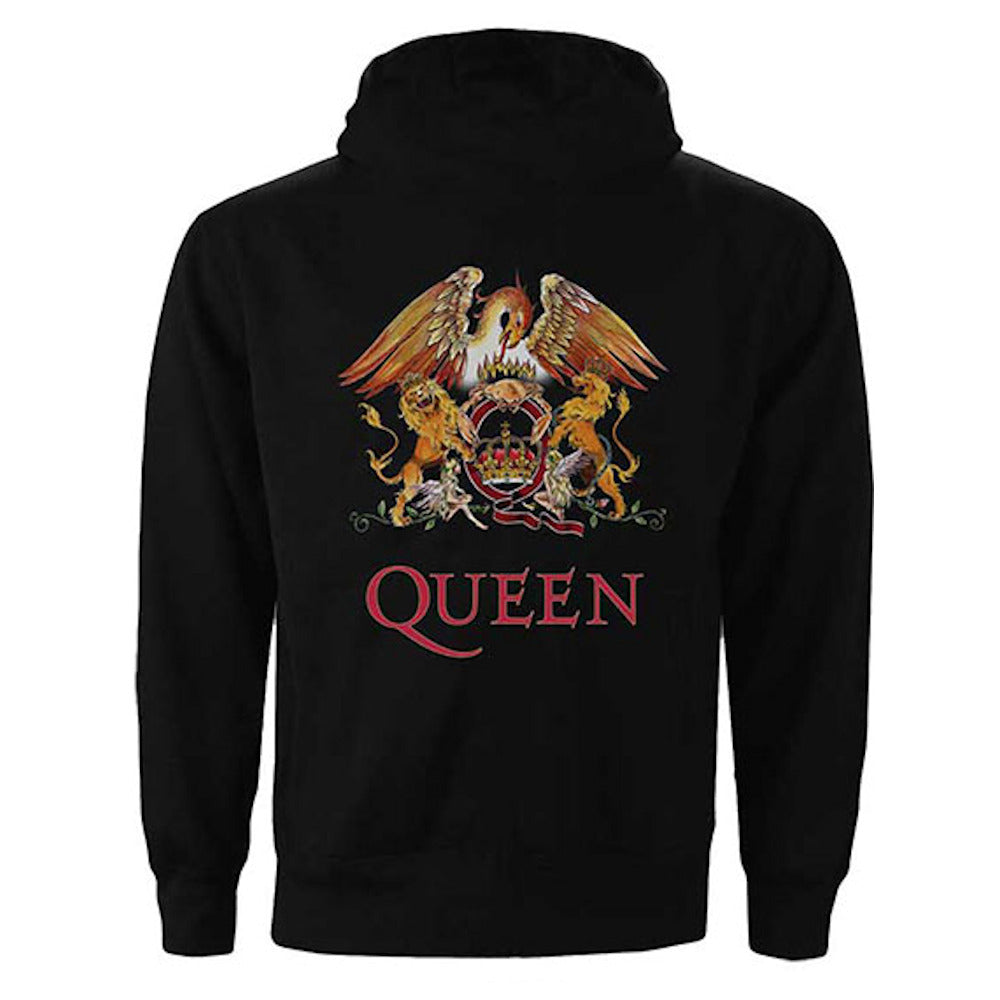 QUEEN (50th Anniversary of First Visit to Japan) - Classic Crest / Zip / Back Print / Hoodie / Sweatshirt / Women's