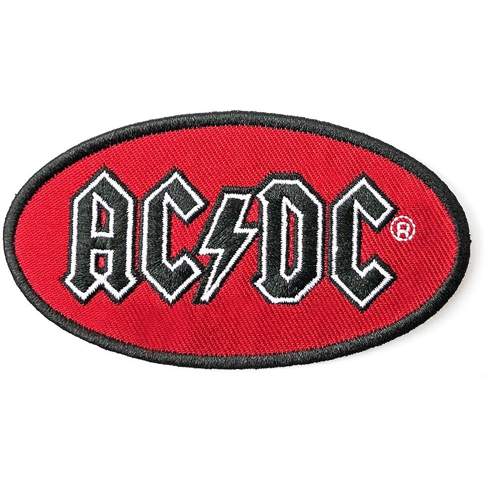 AC/DC エーシーディーシー (Back in Black 45周年 ) - Oval Logo / ワッペン - PGS