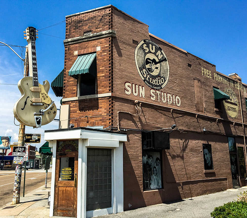 SUN STUDIO サンスタジオ - Record Logo / Tシャツ / メンズ