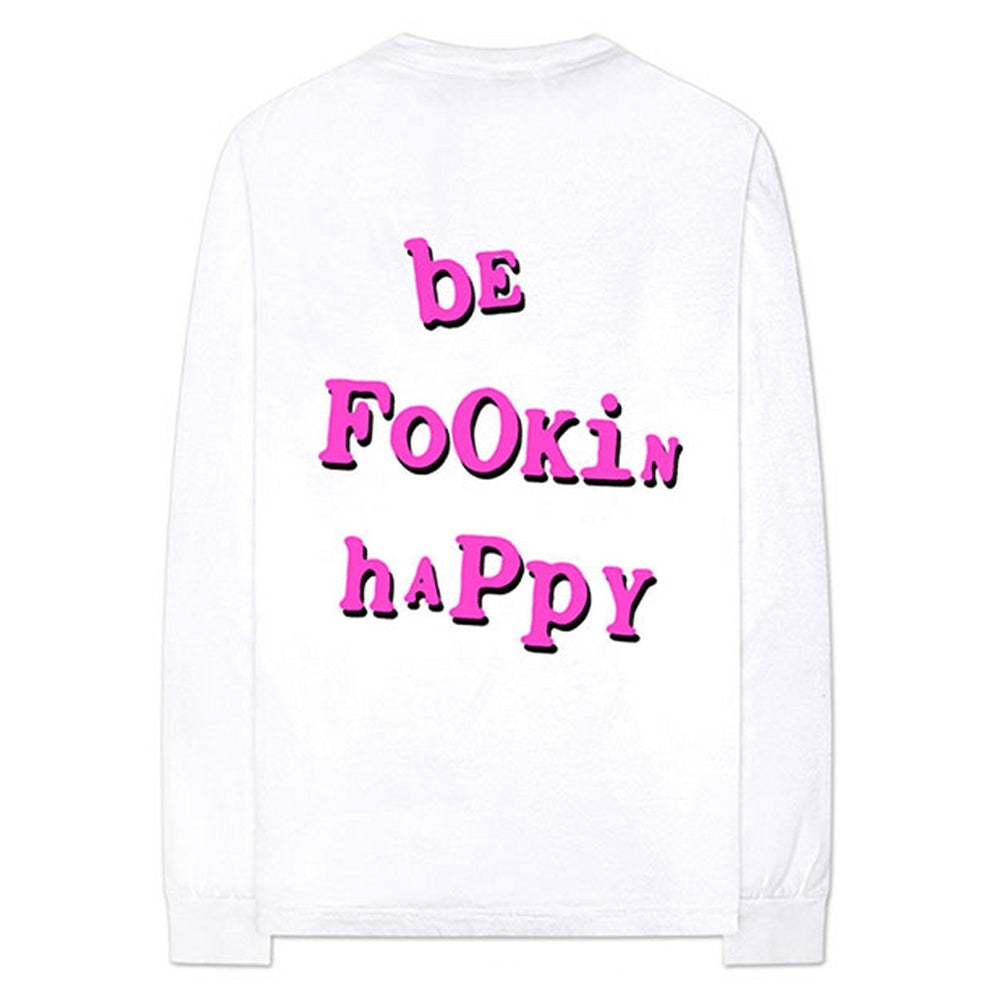 YUNGBLUD - Raver Smile / Arm & Back Print / Long Sleeve / Men's T-Shirt