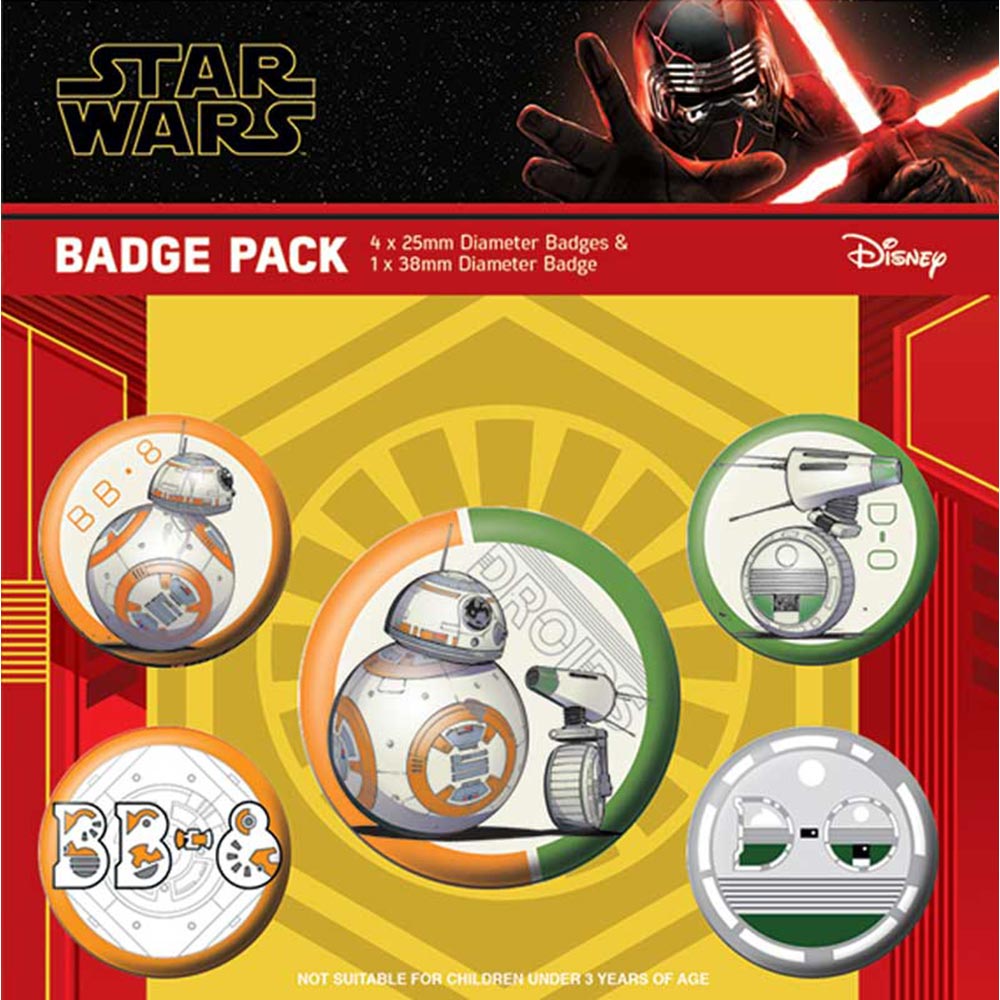 STAR WARS スターウォーズ - Star Wars: The Rise of Skywalker / Droids / バッジ - PGS