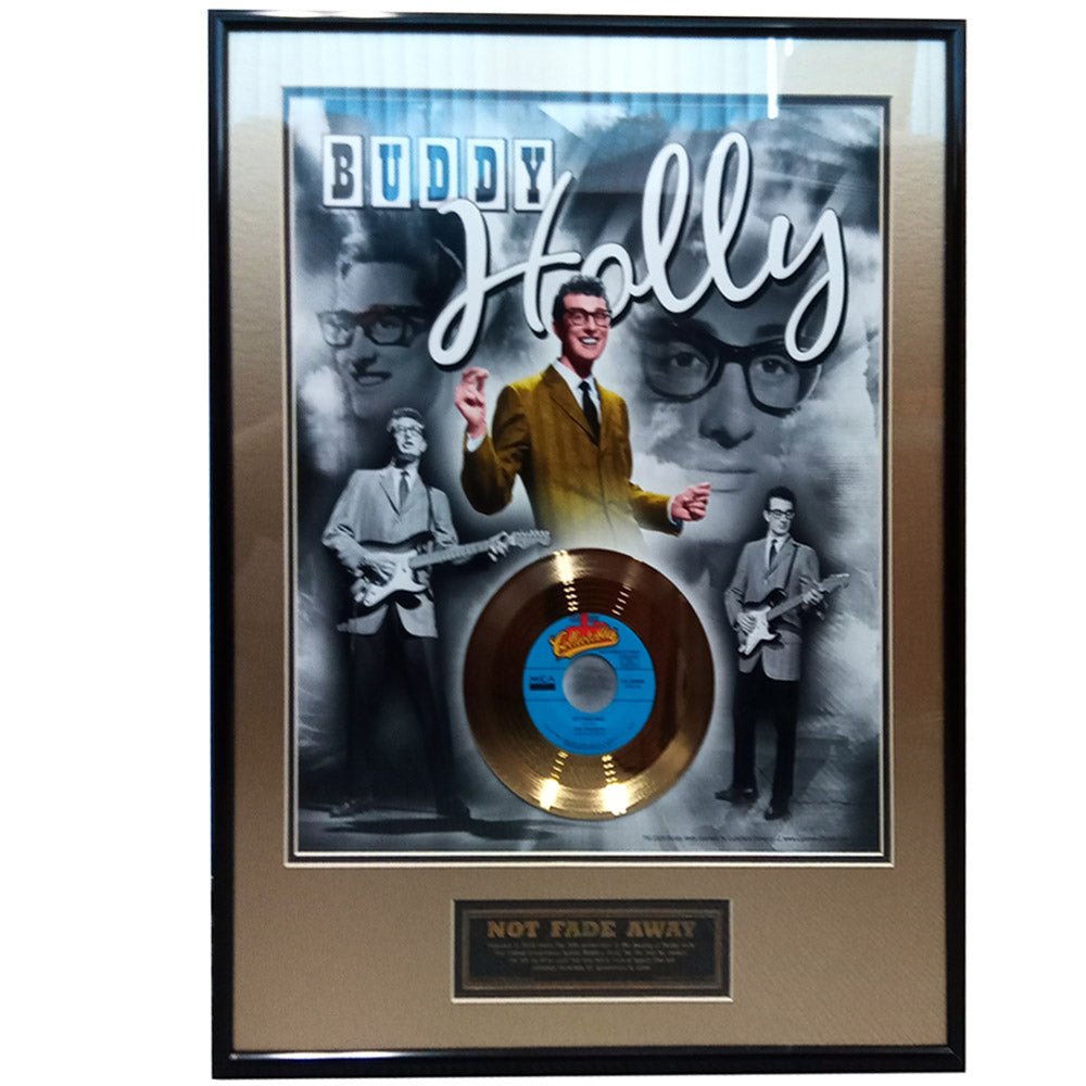 BUDDY HOLLY バディホリー - Not Fade Away 50th Anniversary / GOLD DISC / 限定 / インテリア額 - PGS