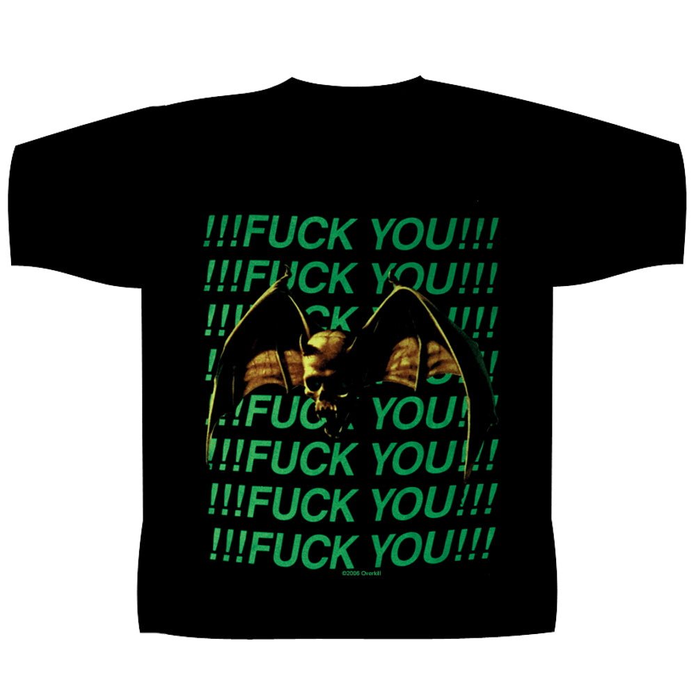 OVERKILL オーヴァーキル - Fuck You !!!! / バックプリントあり / Tシャツ / メンズ - PGS