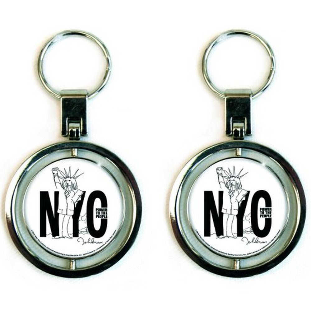 JOHN LENNON ジョンレノン (生誕 85年 ) - Power to the People (Spinner) / キーホルダー - PGS