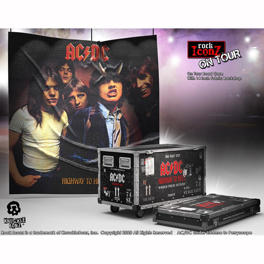 AC/DC エーシーディーシー (Back in Black 45周年 ) - Highway to Hell Road Case + Stage Backdrop / On Tour Series Collectible / 世界限定3000 / インテリア置物 - PGS
