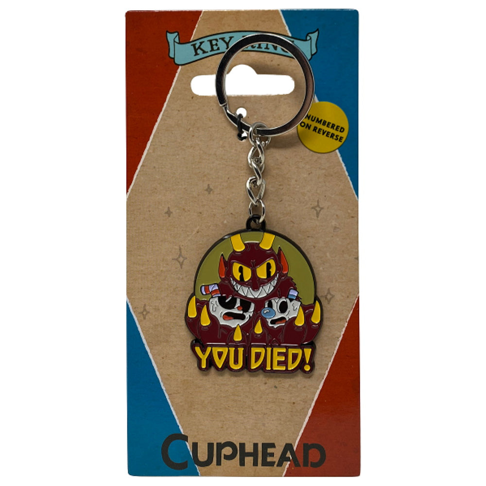 廃盤 CUPHEAD カップヘッド 世界限定9995個 / キーホルダー CUPHEAD カップヘッド - You Died Limited Edition Key Ring