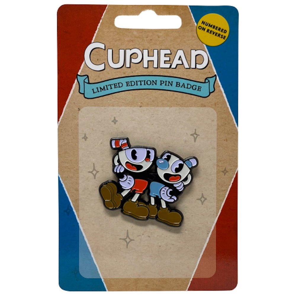 CUPHEAD カップヘッド - Cuphead and Mugman Limited Edition Pin Badge / 世界限定9995個 / バッジ - PGS