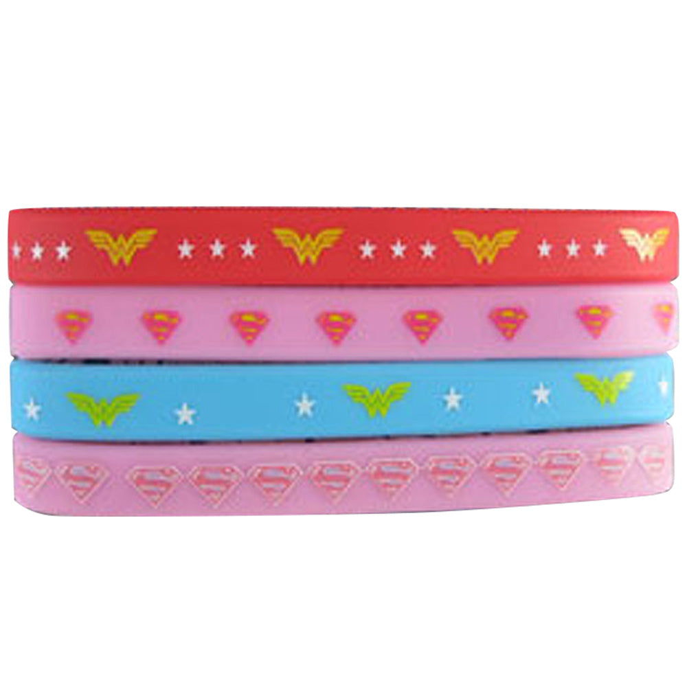 WONDER WOMAN ワンダーウーマン (85周年 ) - 4 MINI RUBBER WRISTBAND SET / リストバンド