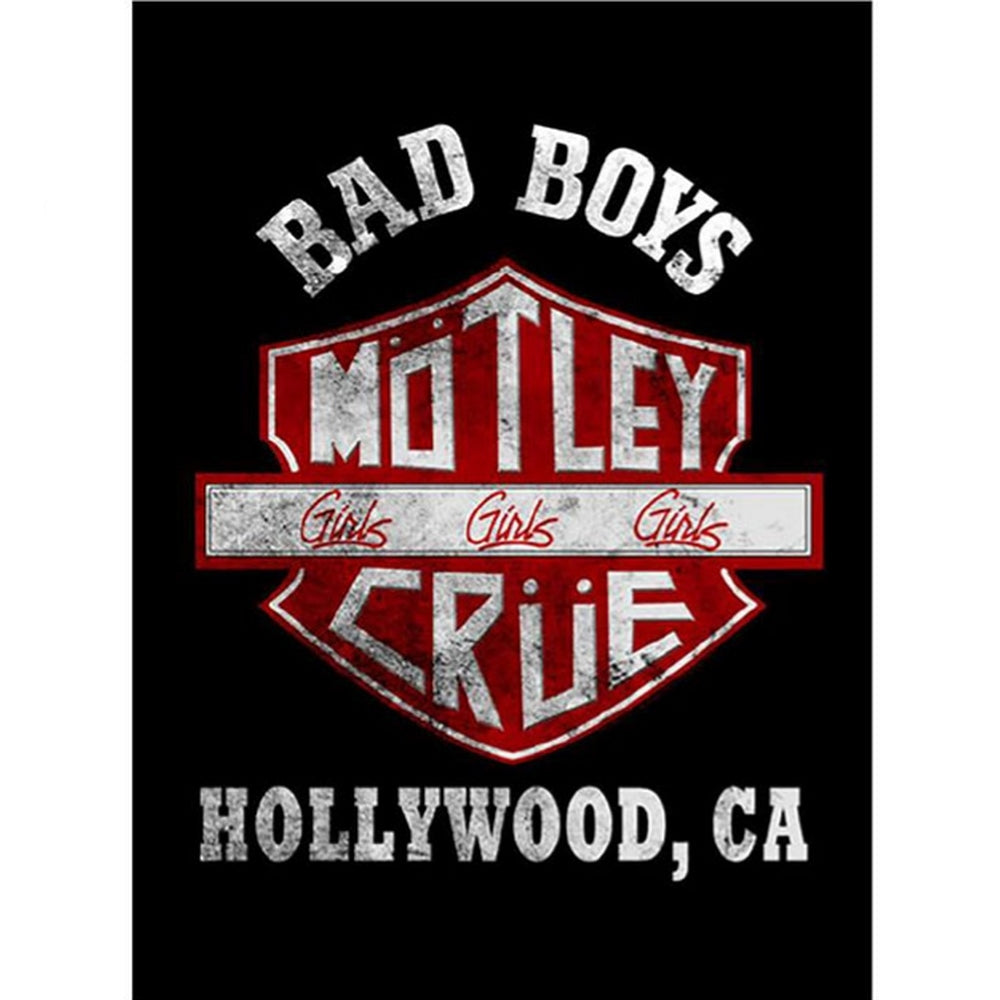 MOTLEY CRUE (40th Anniversary of Japan Arrival) - Bad Boys Shield / Men's T-Shirt