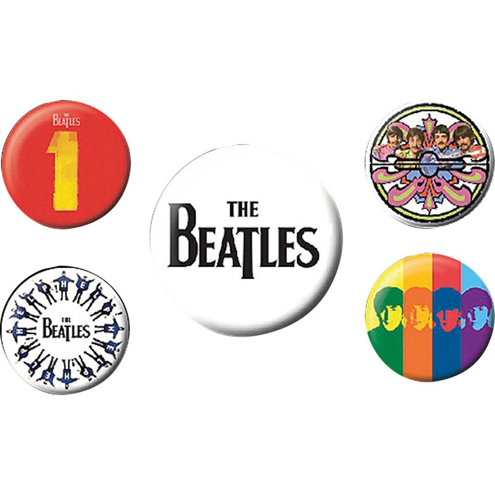 THE BEATLES ビートルズ (結成 65周年 ) - The Beatles 1 5個セット / バッジ - PGS