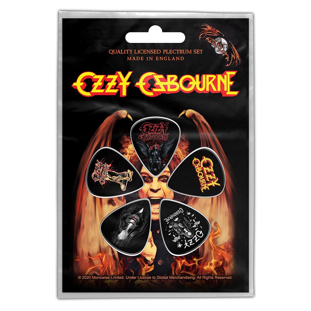 OZZY OSBOURNE オジーオズボーン (追悼 ) - Classic Logo / Plectrum Pack / ギターピック - PGS