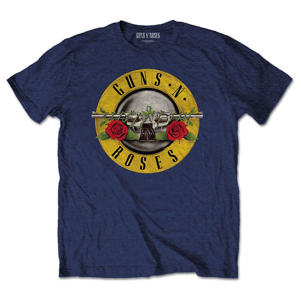 GUNS N ROSES ガンズアンドローゼズ (結成 40周年 ) - Classic Logo / Navy / Tシャツ / キッズ - PGS