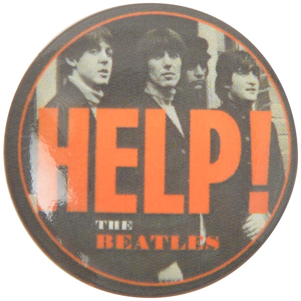 THE BEATLES ビートルズ (結成 65周年 ) - Orange Help / バッジ - PGS