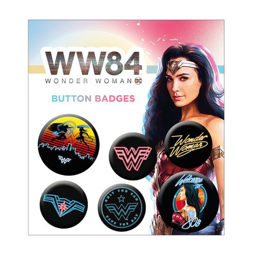 WONDER WOMAN ワンダーウーマン - Neon Mix / 1984 / バッジ - PGS