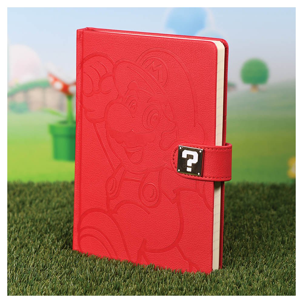 SUPER MARIO スーパーマリオ (40周年 ) - Jump / Premium A5 / ノート・メモ帳 - PGS