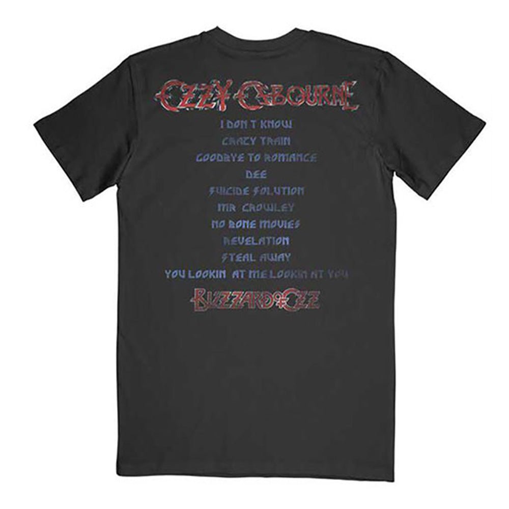 OZZY OSBOURNE オジーオズボーン (追悼 ) - Blizzard of Ozz Tracklist / バックプリントあり / Tシャツ / メンズ - PGS