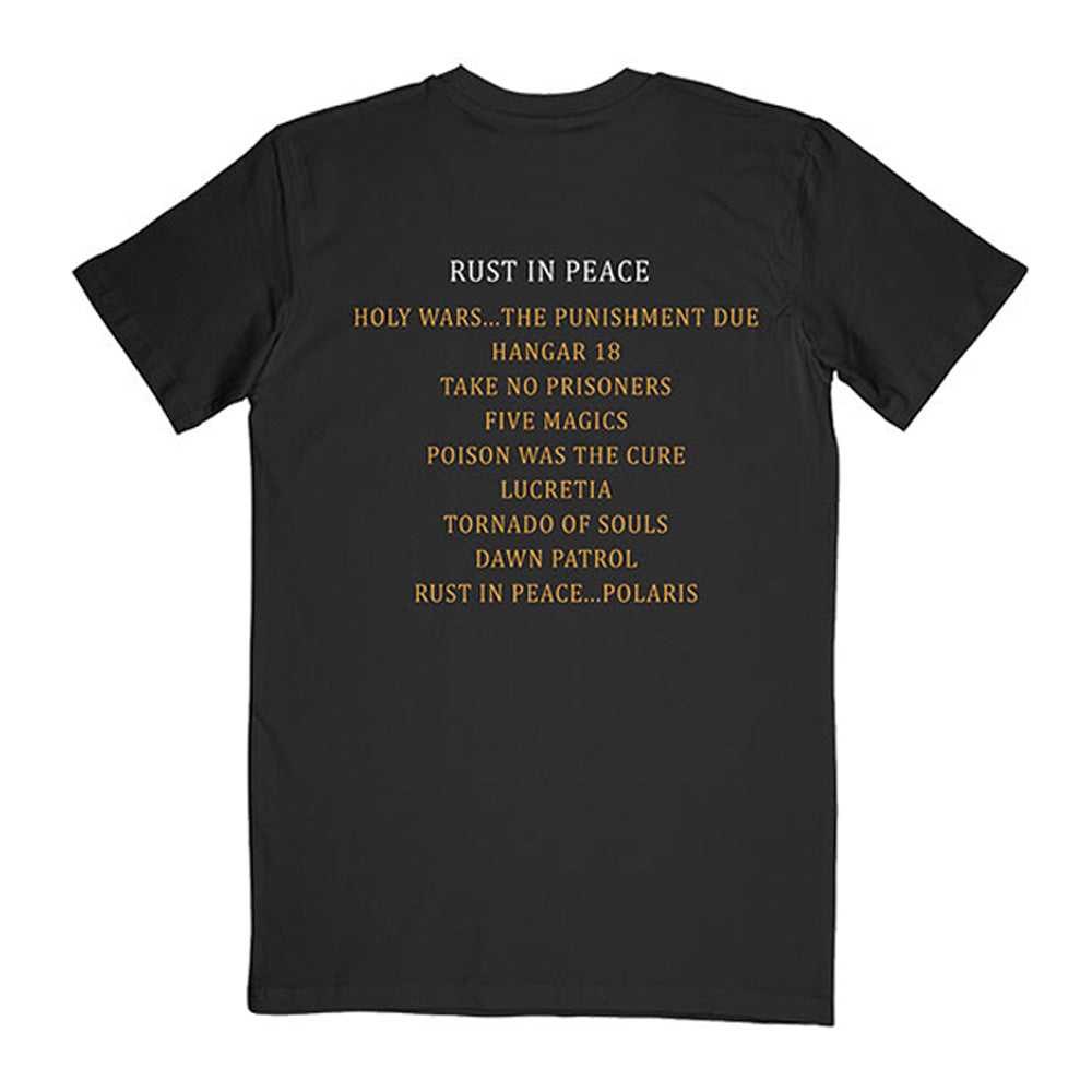 MEGADETH メガデス (2027年 2月 来日 ) - Rust In Peace Tracklist / バックプリントあり / Tシャツ / メンズ
