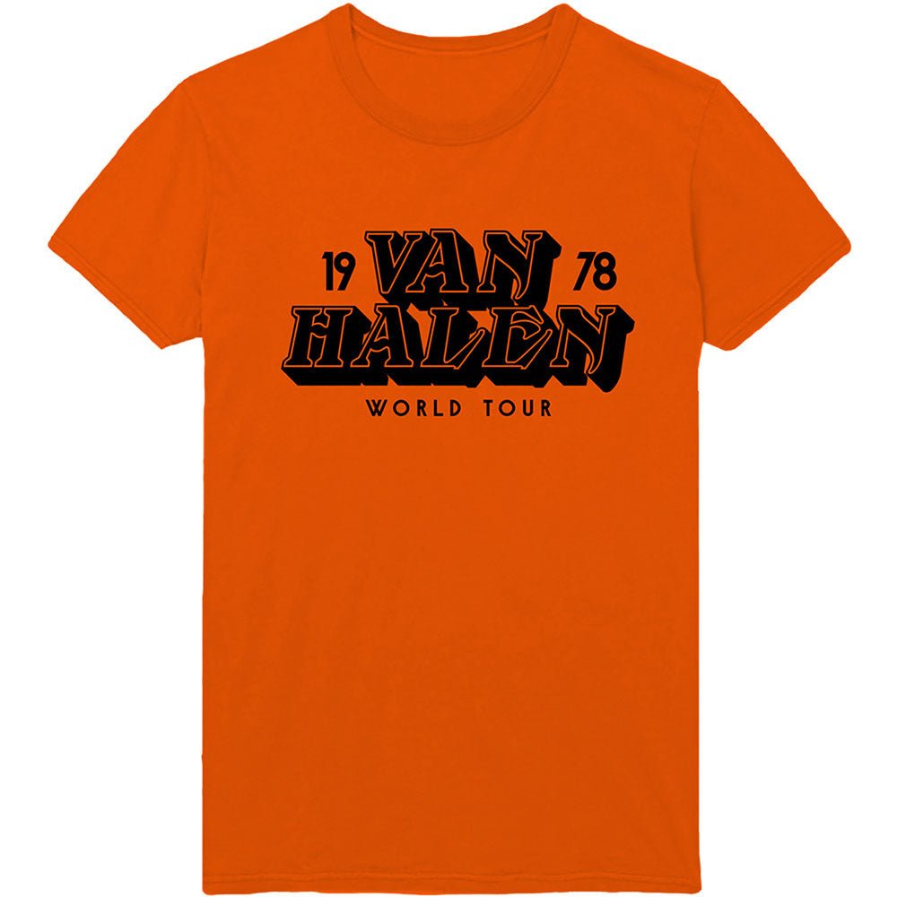 VAN HALEN ヴァンヘイレン (エドワード生誕 70周年 ) - World Tour '78 / Tシャツ / メンズ - PGS