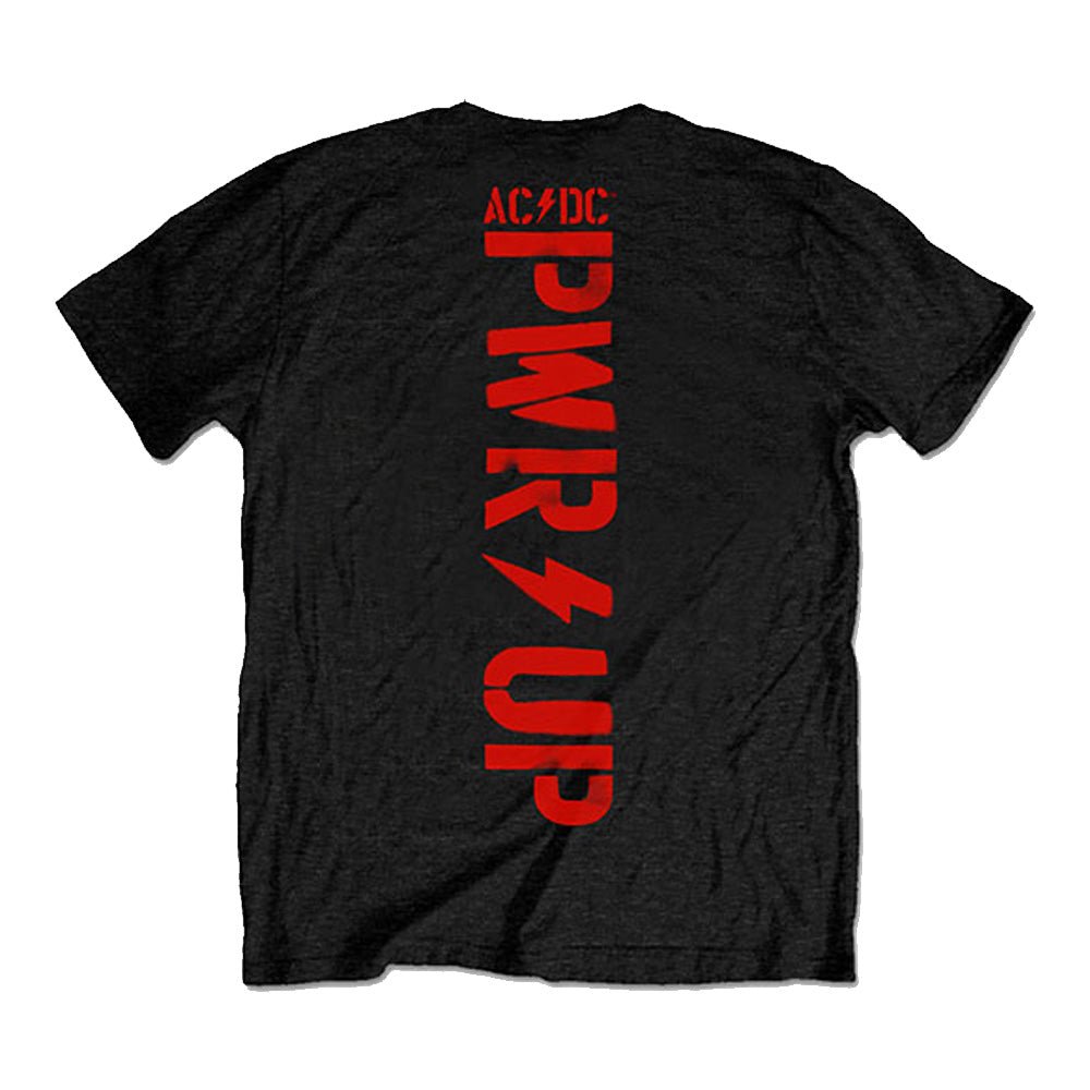 AC/DC エーシーディーシー (Back in Black 45周年 ) - Angus Finger Horns / バックプリントあり / Tシャツ / メンズ - PGS
