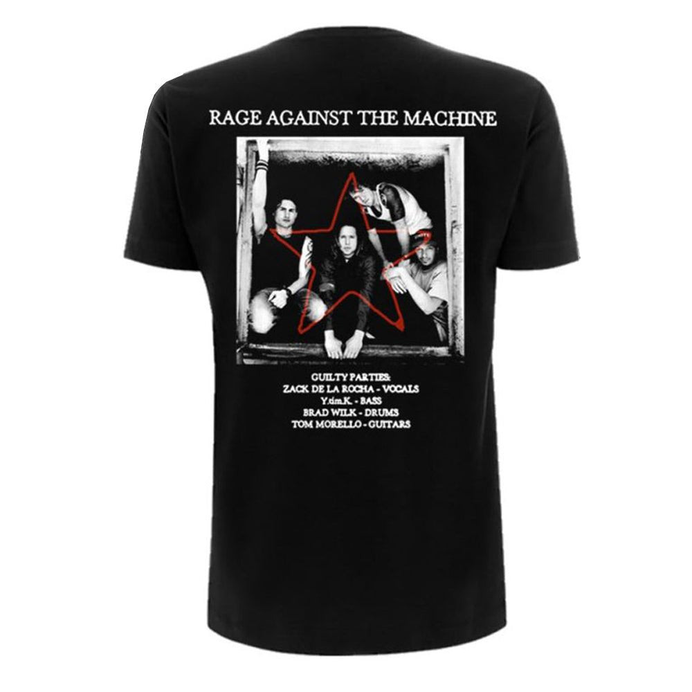 RAGE AGAINST THE MACHINE レイジアゲインストザマシーン - Battle Star / バックプリントあり / Tシャツ / メンズ - PGS