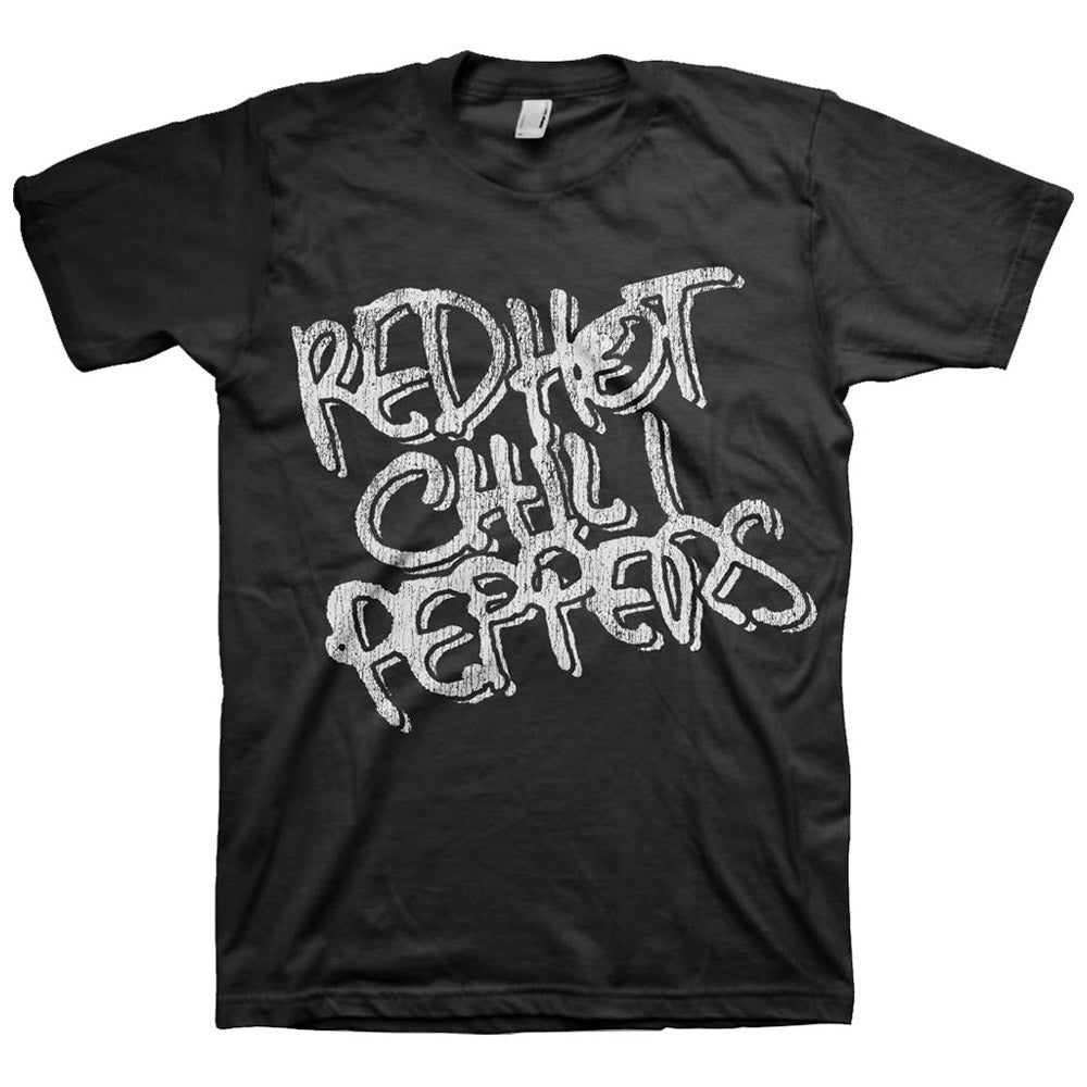 RED HOT CHILI PEPPERS レッドホットチリペッパーズ (来日 35周年 ) - Black & White Logo / Tシャツ / メンズ - PGS