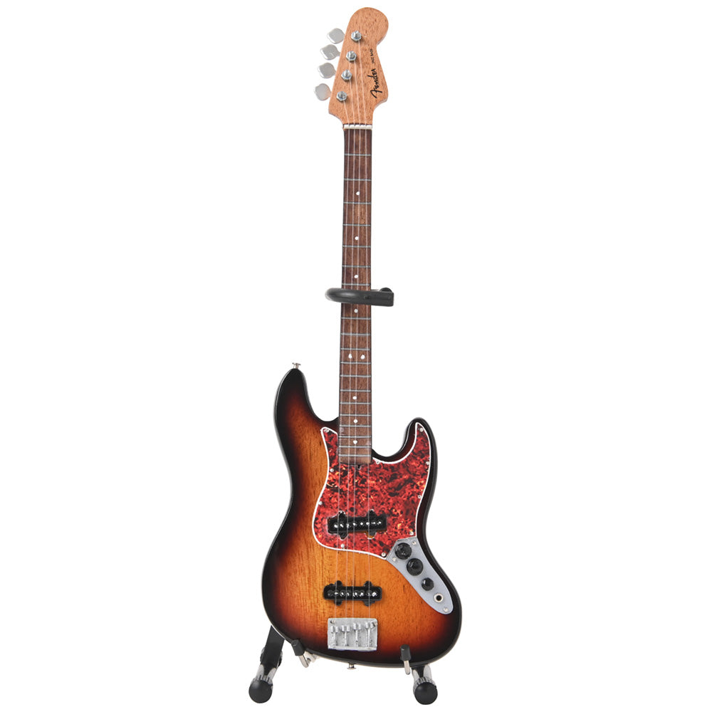 FENDER フェンダー (設立 80周年 ) - Sunburst Jazz Bass Miniature Guitar / ミニチュア楽器