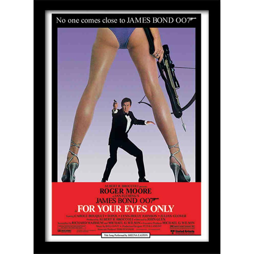 JAMES BOND ジェームズボンド - For Your Eyes Only / One sheet / インテリア額 - PGS