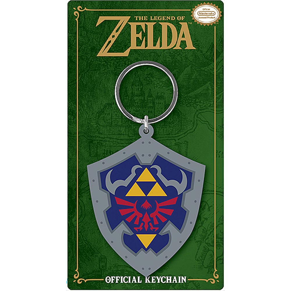 THE LEGEND OF ZELDA ゼルダの伝説 - Hylian Shield Rubber Keychains / キーホルダー - PGS