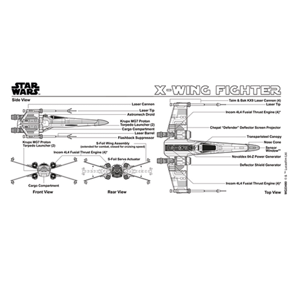 STAR WARS スターウォーズ (マンダロリアン・アンド・グローグー 5月22日 公開 ) - X-Wing Fighter Sketch / マグカップ