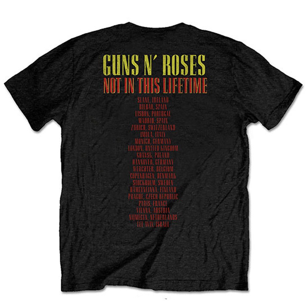 GUNS N ROSES ガンズアンドローゼズ (結成 40周年 ) - Pistols & Roses / バックプリントあり / Tシャツ / メンズ - PGS