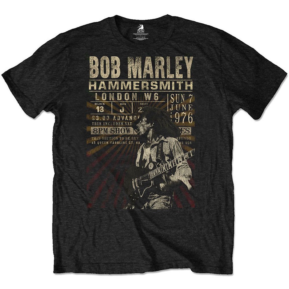 BOB MARLEY ボブマーリー (生誕 80年 ) - Hammersmith '76 / ECO - TEE / Tシャツ / メンズ - PGS