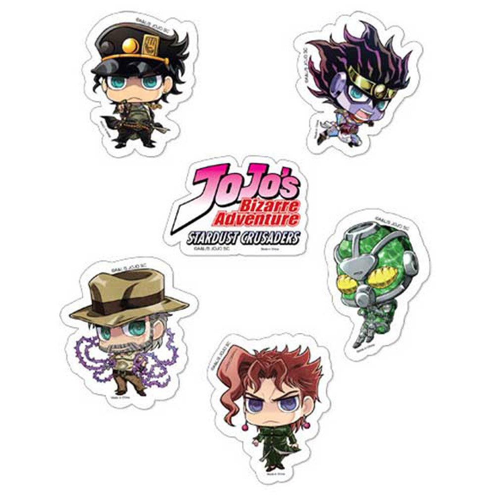JOJO'S BIZARRE ADVENTURE ジョジョの奇妙な冒険 - スターダストクルセイダース SD / 6枚セット / ステッカー - PGS