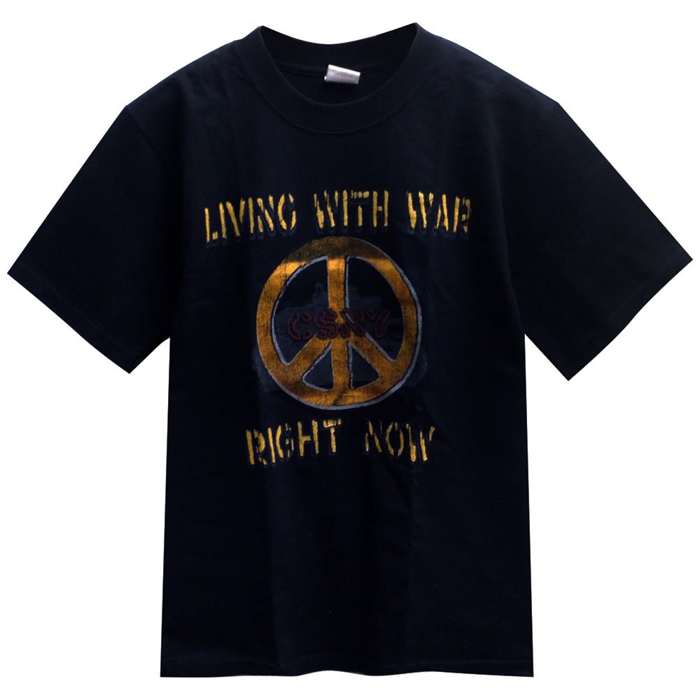 【廃番ラスト販売/特別価格】CROSBY STILLS NASH & YOUNG クロスビースティルスナッシュ&ヤング - Living with War / Tシャツ / メンズ - PGS