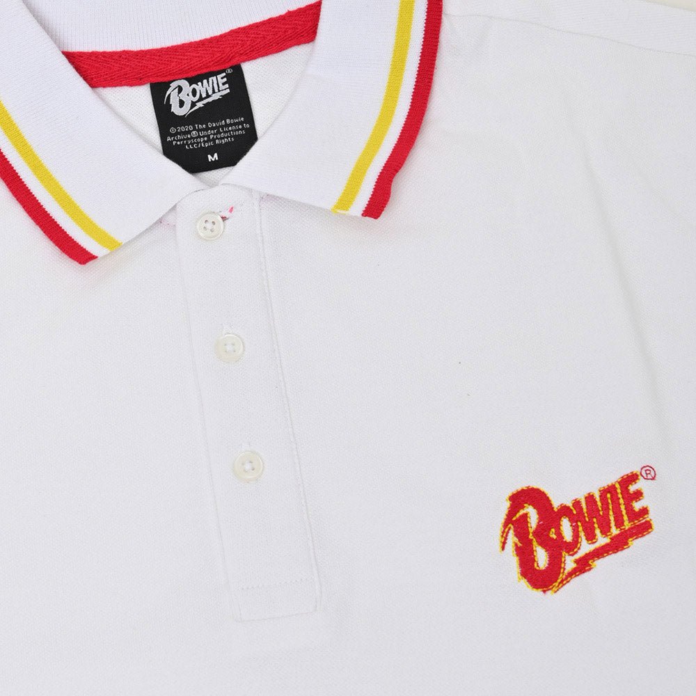 DAVID BOWIE デヴィッドボウイ - Flash Logo / ポロシャツ / メンズ - PGS