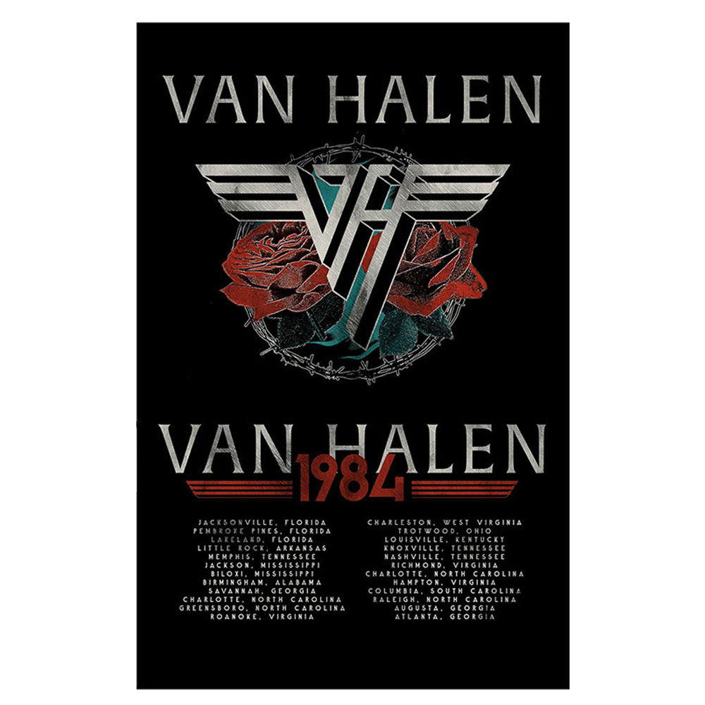 VAN HALEN Van Halen (70th Anniversary of Edward's Birth) - 84 Tour / Back Print / T-Shirt / Men's