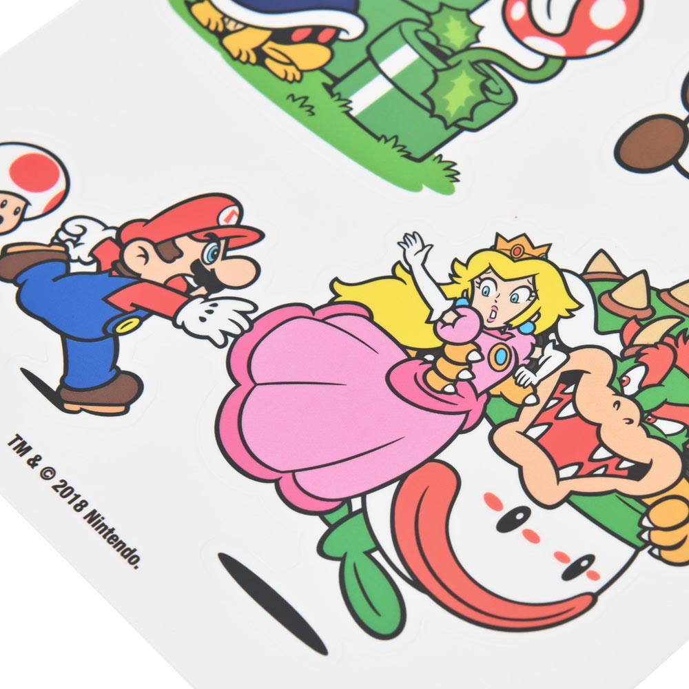 SUPER MARIO スーパーマリオ (40周年 ) - Mushroom Kingdom Tech Sticker(39種類) / ステッカー - PGS