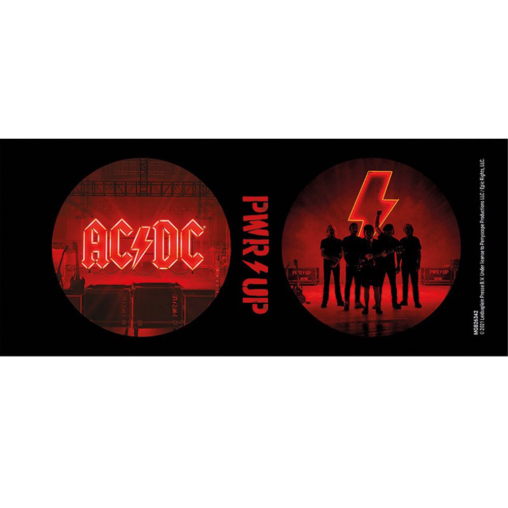 AC/DC エーシーディーシー (Back in Black 45周年 ) - PWR/UP / Black / マグカップ - PGS