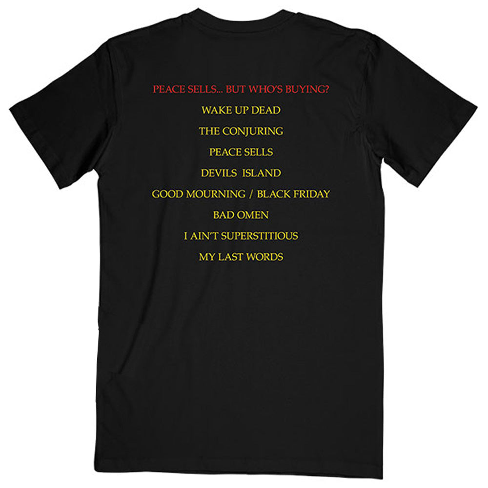 MEGADETH メガデス (2027年 2月 来日 ) - Peace Sells… Track list / バックプリントあり / Tシャツ / メンズ