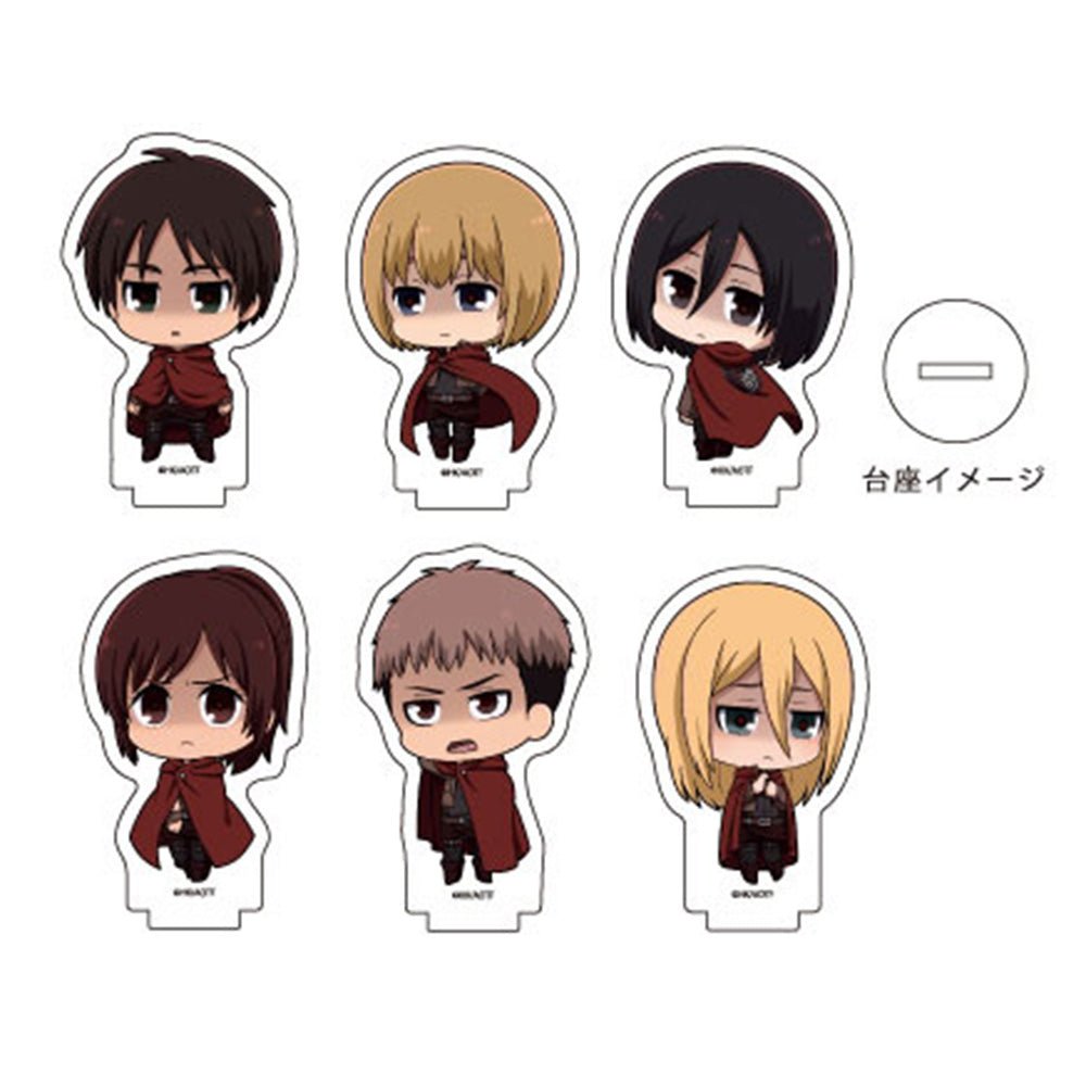 ATTACK ON TITAN 進撃の巨人 - アクリルぷちスタンド 02 ダークVer. / 6個セット / BOX / インテリア置物 - PGS