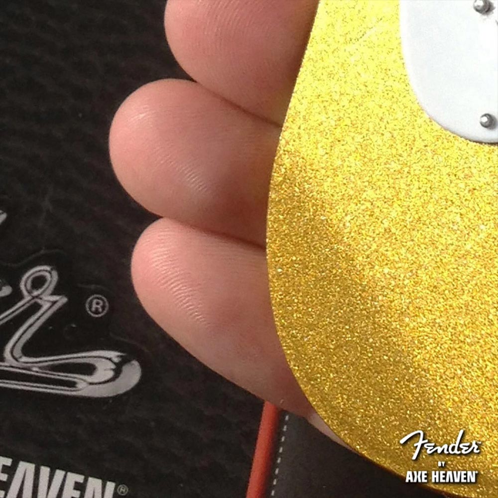 FENDER フェンダー (設立 80周年 ) - Metallic Gold Strat / ミニチュア楽器 【公式 / オフィシャル】