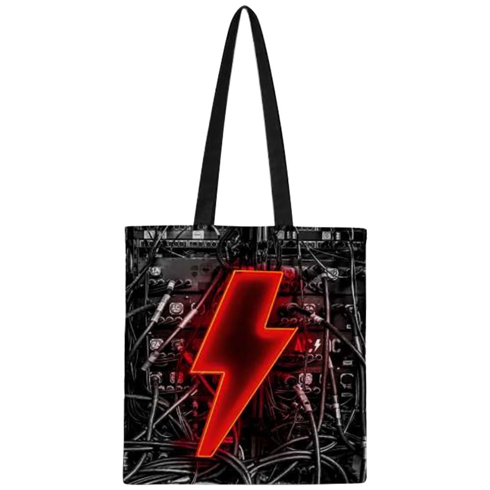 AC/DC エーシーディーシー (Back in Black 45周年 ) - PWR UP / プレミアムクオリティ / トートバッグ - PGS