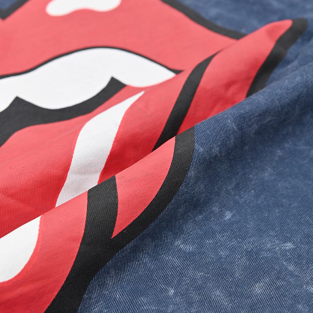 ROLLING STONES ローリングストーンズ (7月 新譜 記念 ) - Classic Tongue / Black Label(ブランド) / Snow Wash / Tシャツ / メンズ