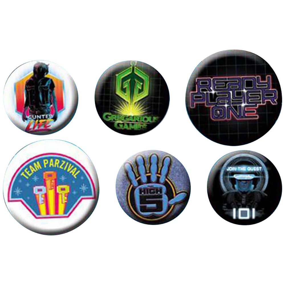 READY PLAYER ONE レディプレイヤーワン - Mix 6個セット / バッジ - PGS