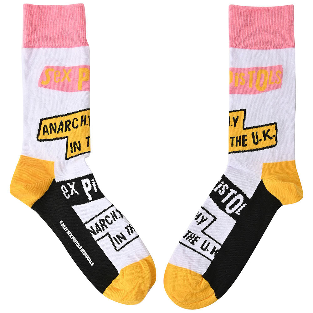 SEX PISTOLS セックスピストルズ (デビュー 50周年 ) - Anarchy In The UK / ソックス / メンズ