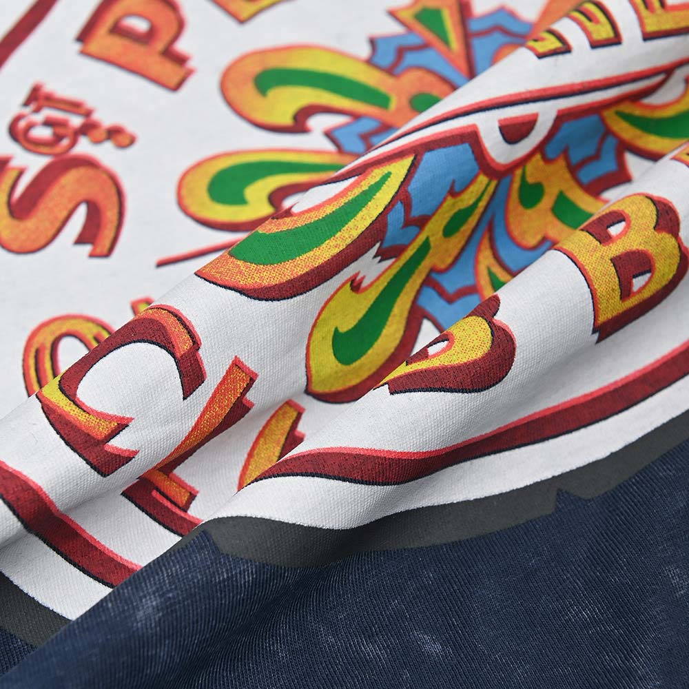 THE BEATLES ビートルズ (結成 65周年 ) - Sgt Pepper Drum / Black Label(ブランド) / Snow Wash / Tシャツ / メンズ - PGS