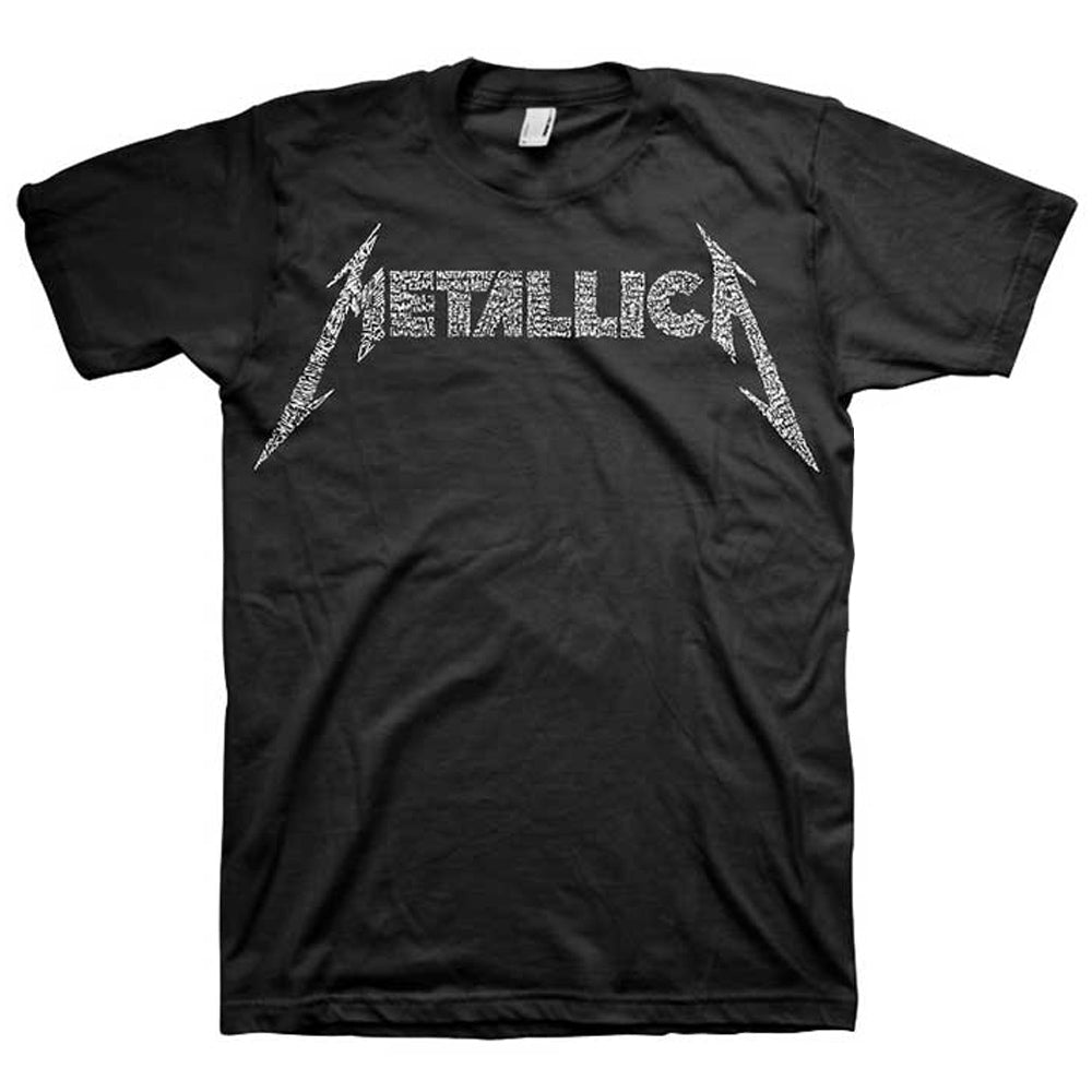 METALLICA - 40th Anniversary Songs Logo / Back Print / T-Shirt / Men's