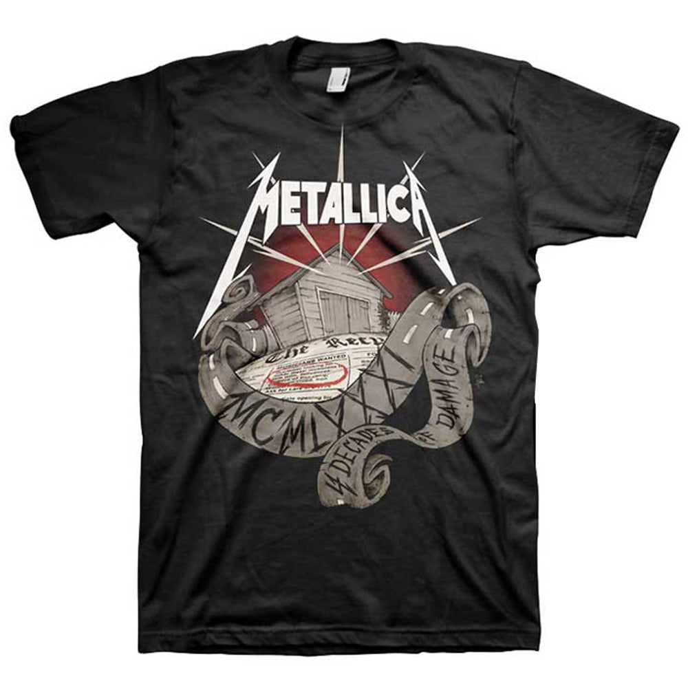 METALLICA - 40th Anniversary Garage / Back Print / T-Shirt / Men's