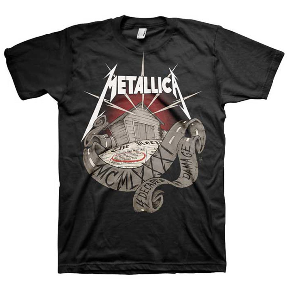 METALLICA メタリカ - 40th Anniversary Garage / バックプリントあり / Tシャツ / メンズ - PGS