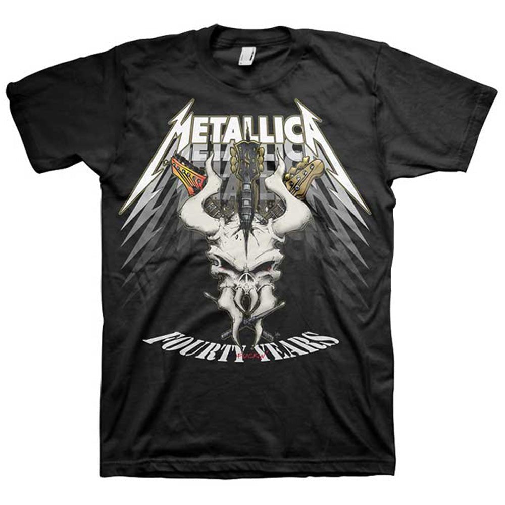 METALLICA メタリカ - 40th Anniversary Forty Years / バックプリントあり / Tシャツ / メンズ - PGS
