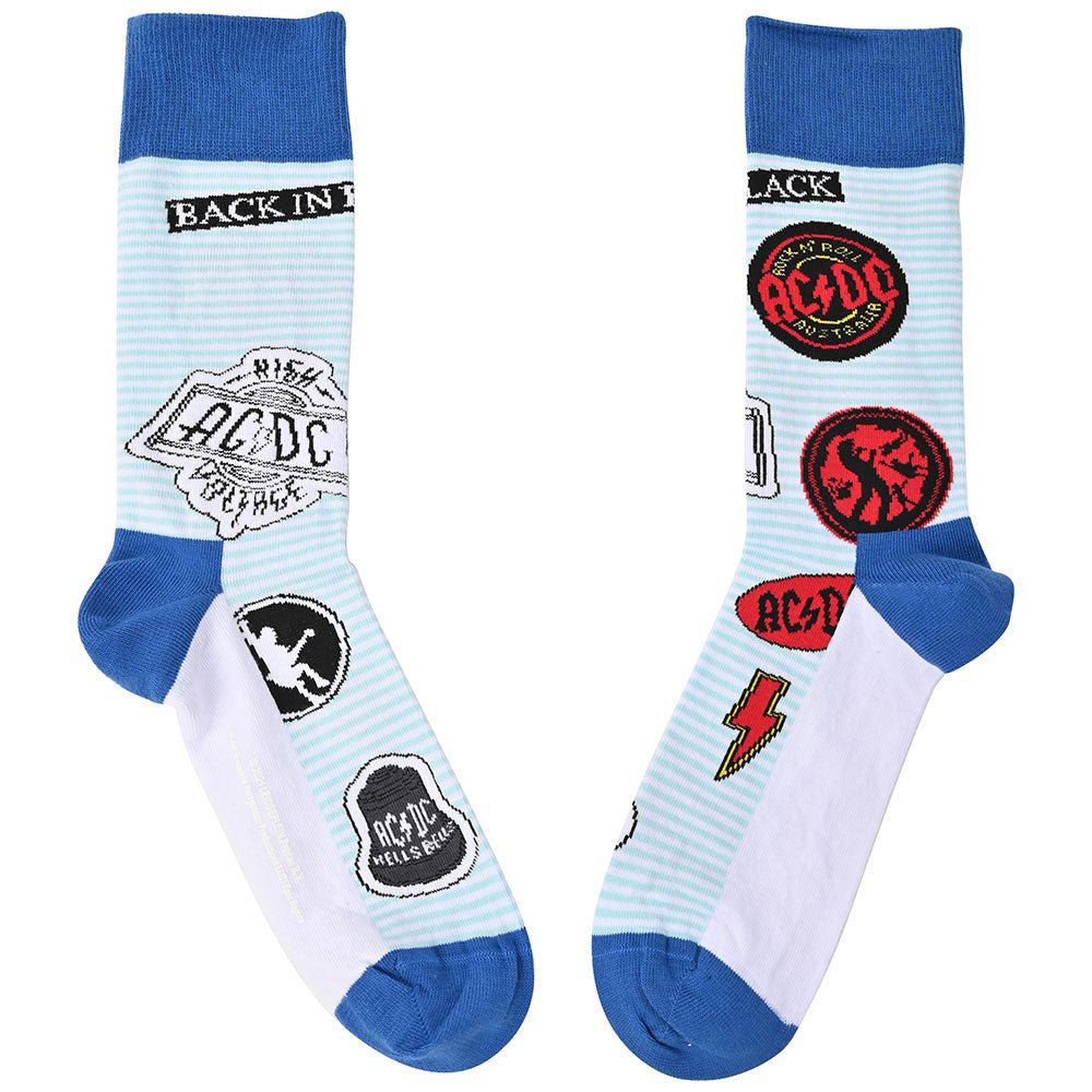 AC/DC エーシーディーシー (Back in Black 45周年 ) - Icons / ソックス / メンズ - PGS